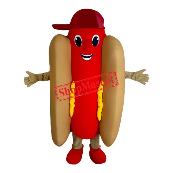 Friendly Lightweight Hot Dog Mascot Costume