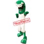 Happy Green Wave Mascot Costume