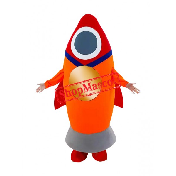 Red Rocket Mascot Costume