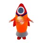 Red Rocket Mascot Costume