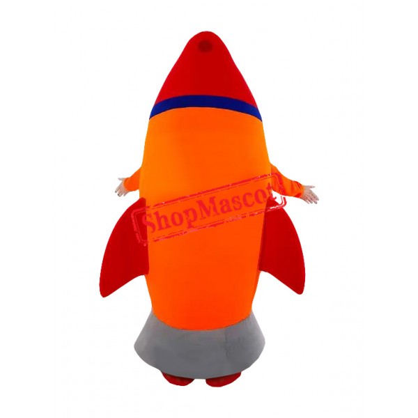 Red Rocket Mascot Costume