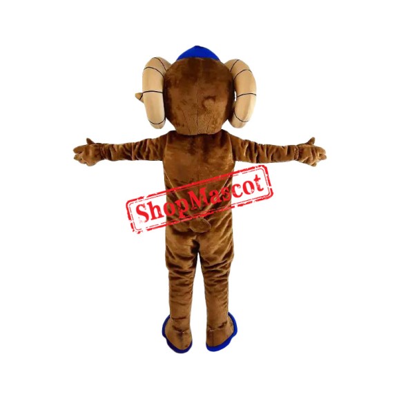 Happy Lightweight Ram Mascot Costume Happy Lightweight Ram Mascot Costume