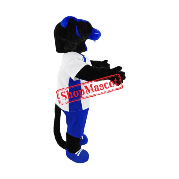 Blue & Black Panther Mascot Costume