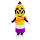 Happy Realistic Lightweight Pencil Mascot Costume