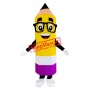 Happy Realistic Lightweight Pencil Mascot Costume