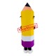 Happy Realistic Lightweight Pencil Mascot Costume
