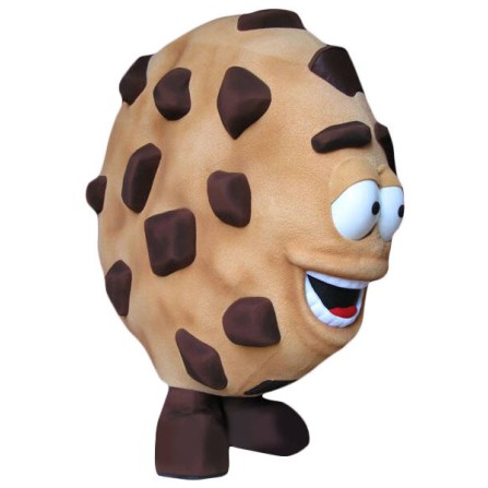 Chocolate Chip Cookies Mascot Costume Chocolate Chip Cookies Mascot Costume