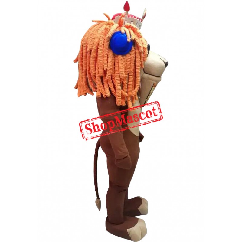 Affordable Lightweight Red Hair Lion Mascot Costume