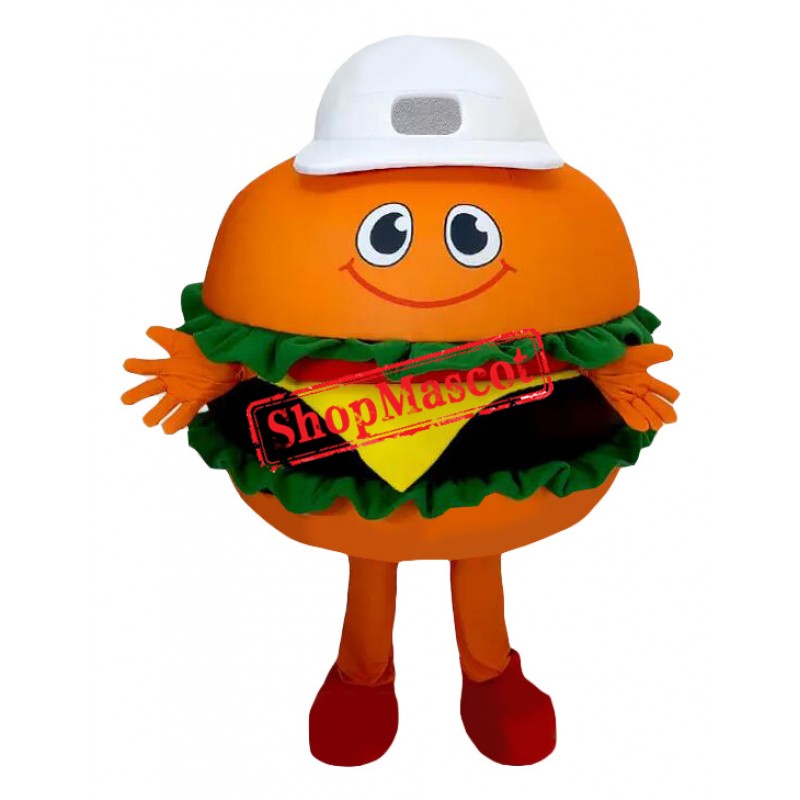 Friendly Lightweight Hamburger Mascot Costume