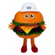 Friendly Lightweight Hamburger Mascot Costume