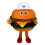Friendly Lightweight Hamburger Mascot Costume