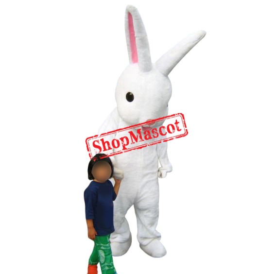 Friendly Lightweight White Rabbit Mascot Costume