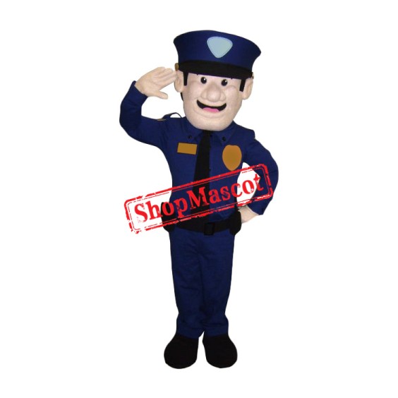 Friendly Lightweight Police Mascot Costume Friendly Lightweight Police Mascot Costume