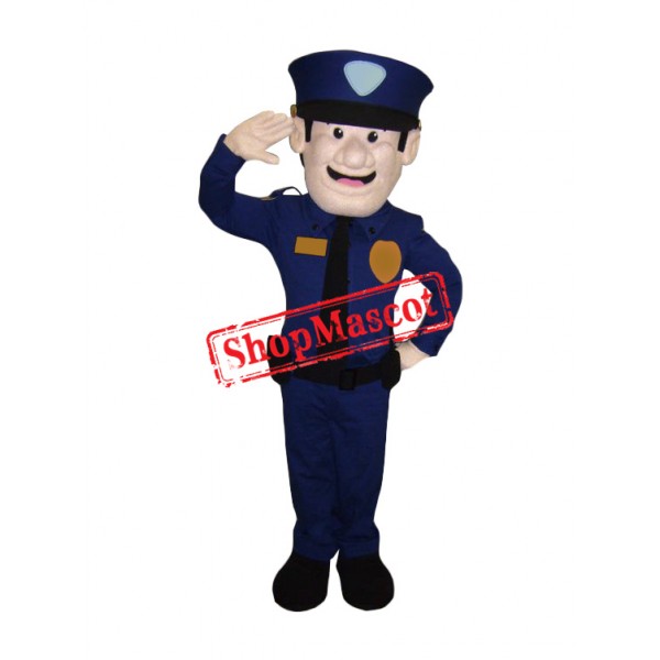 Friendly Lightweight Police Mascot Costume