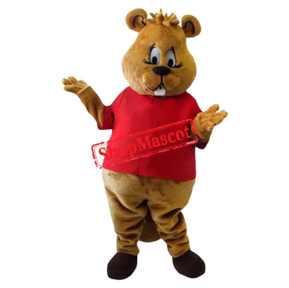 Lovely Lightweight Beaver Mascot Costume Adult Costume