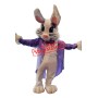 Happy Lightweight Brown Bunny Mascot Costume