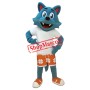 Blue Wolf Mascot Costume