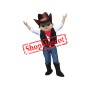 Happy Dallas Cowboy Mascot Costume