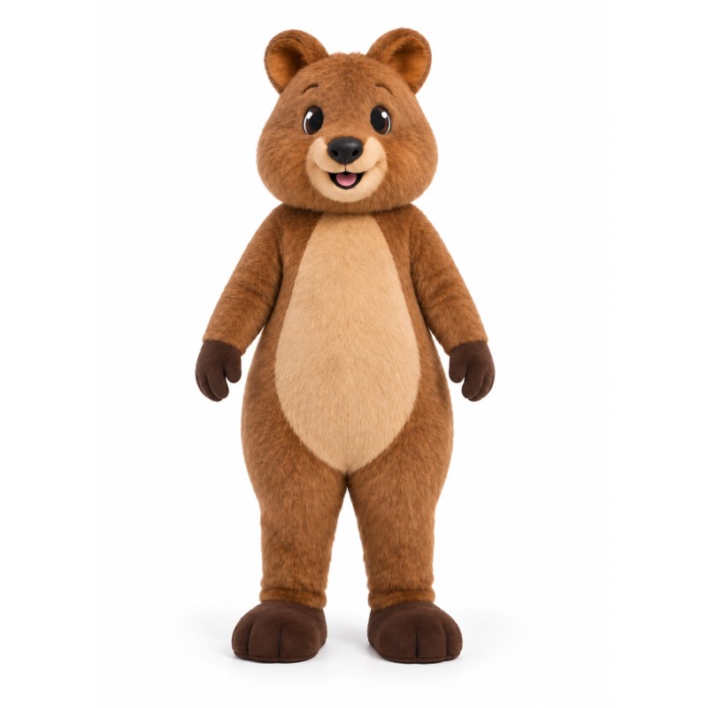 Happy Quokka Animal Mascot Costume Happy Quokka Animal Mascot Costume