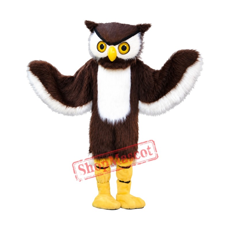 Deluxe Realistic Brown Owl Mascot Costume