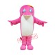Affordable Realistic Pink Dolphin Mascot Costume Affordable Realistic Pink Dolphin Mascot Costume