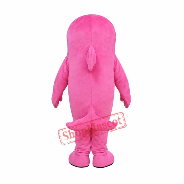 Affordable Realistic Pink Dolphin Mascot Costume