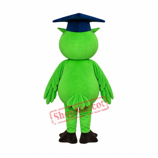 Affordable Realistic Green Owl Mascot Costume Affordable Realistic Green Owl Mascot Costume