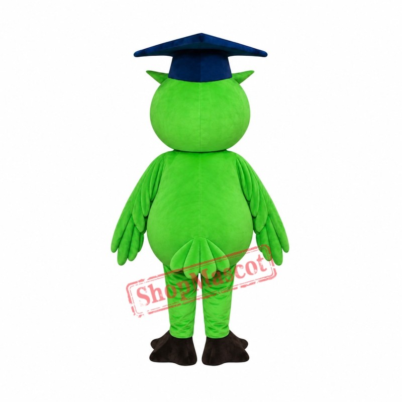 Affordable Realistic Green Owl Mascot Costume