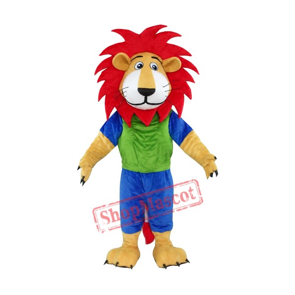 Affordable Realistic Red  Hair Lion Mascot Costume