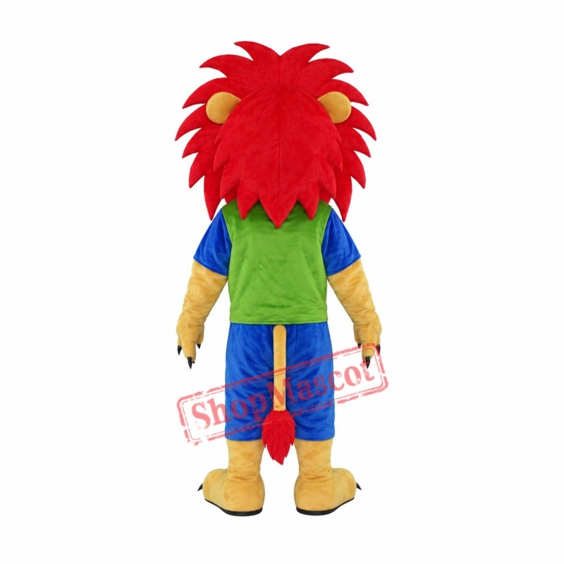 Affordable Realistic Red Hair Lion Mascot Costume Affordable Realistic Red Hair Lion Mascot Costume