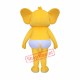Affordable Realistic Yellow Elephant Mascot Costume