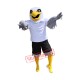 Sport Realistic Grey Eagle Mascot Costume Sport Realistic Grey Eagle Mascot Costume