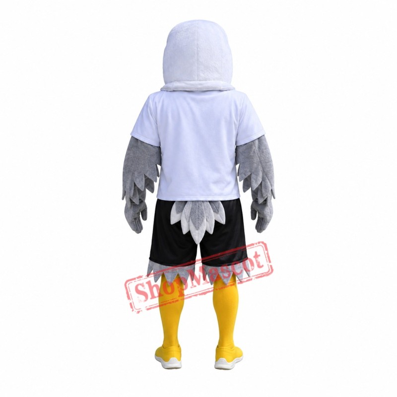 Sport Realistic Grey Eagle Mascot Costume Sport Realistic Grey Eagle Mascot Costume