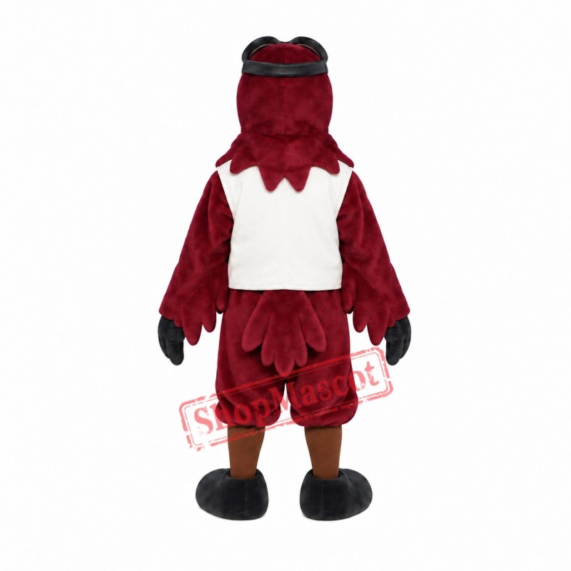 Realistic Aviator Eagle Mascot Costume Realistic Aviator Eagle Mascot Costume