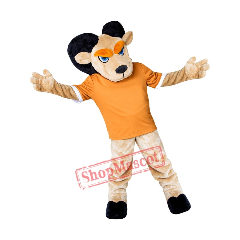 Realistic Sport Ram Mascot Costume Realistic Sport Ram Mascot Costume