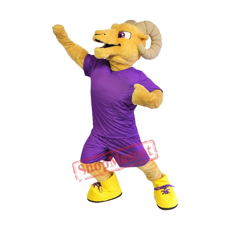 Power Sport Realistic Ram Mascot Costume Power Sport Realistic Ram Mascot Costume