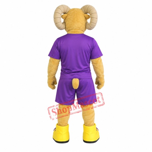 Power Sport Realistic Ram Mascot Costume Power Sport Realistic Ram Mascot Costume