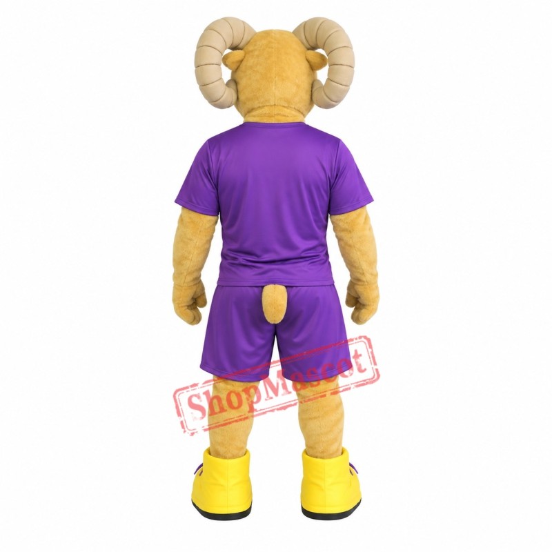 Power Sport Realistic Ram Mascot Costume Power Sport Realistic Ram Mascot Costume