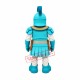 Blue Armor Warrior Mascot Costume Blue Armor Warrior Mascot Costume
