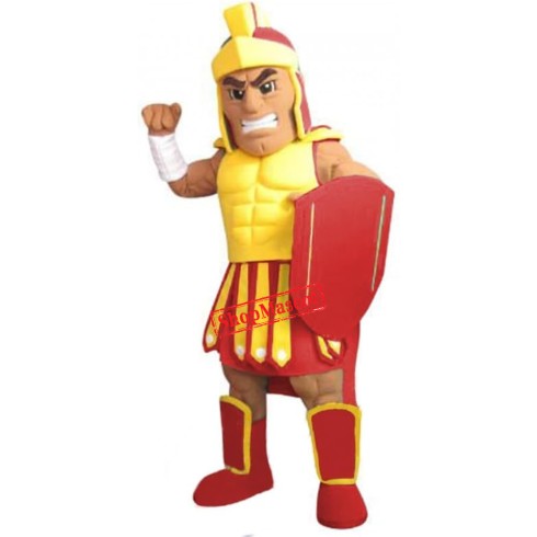 Golden Armor Warrior Mascot Costume