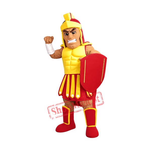 Golden Armor Warrior Mascot Costume