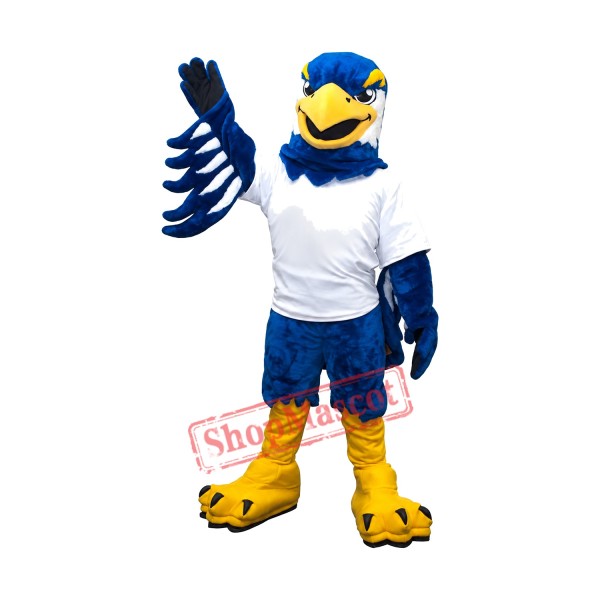 Power Realistic Blue Eagle Mascot Costume