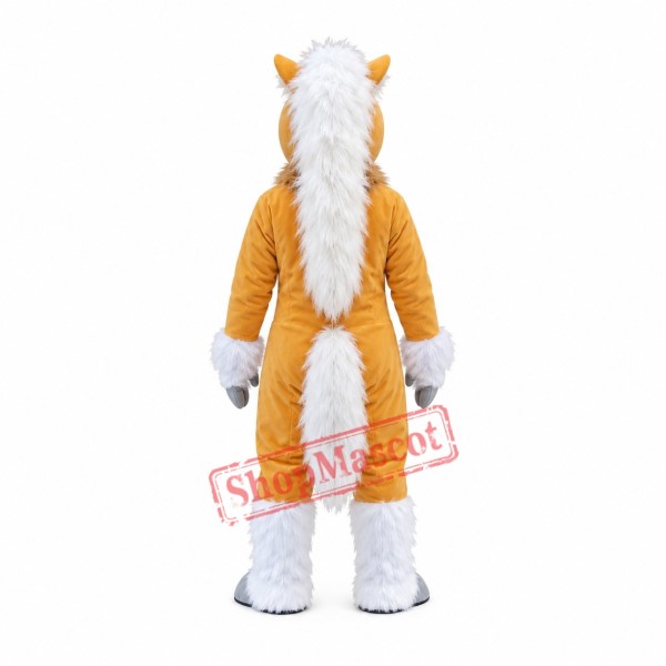 Power Realistic Brown Horse Mascot Costume Power Realistic Brown Horse Mascot Costume