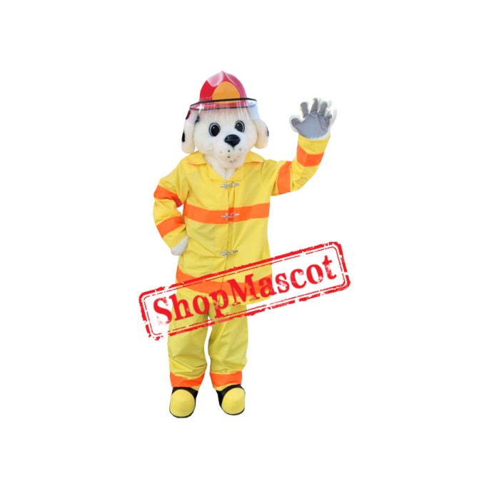 Lovely Realistic Fire Dog Mascot Costume