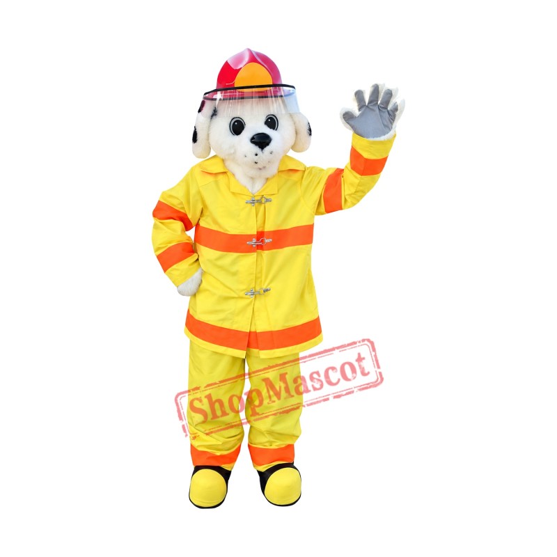 Lovely Realistic Fire Dog Mascot Costume Lovely Realistic Fire Dog Mascot Costume