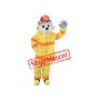 Lovely Realistic Fire Dog Mascot Costume