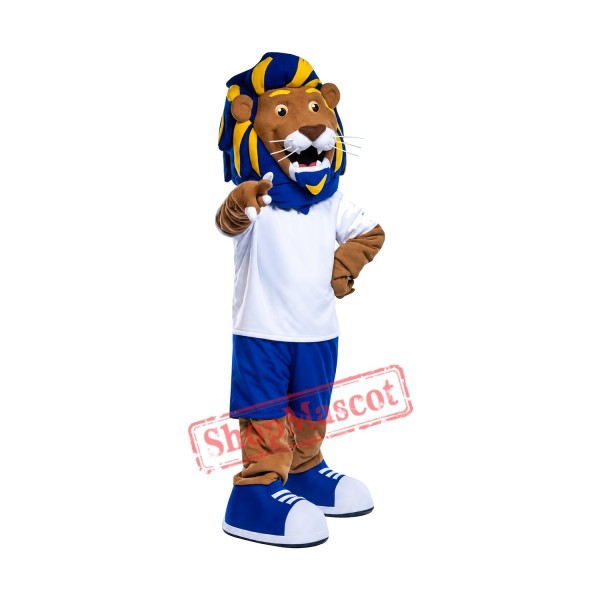 Handsome Realistic Lion Mascot Costume
