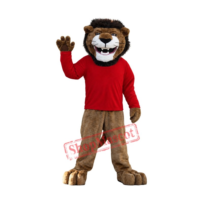 Happy Deluxe Realistic Lightweight Lion Mascot Costume Happy Deluxe Realistic Lightweight Lion Mascot Costume