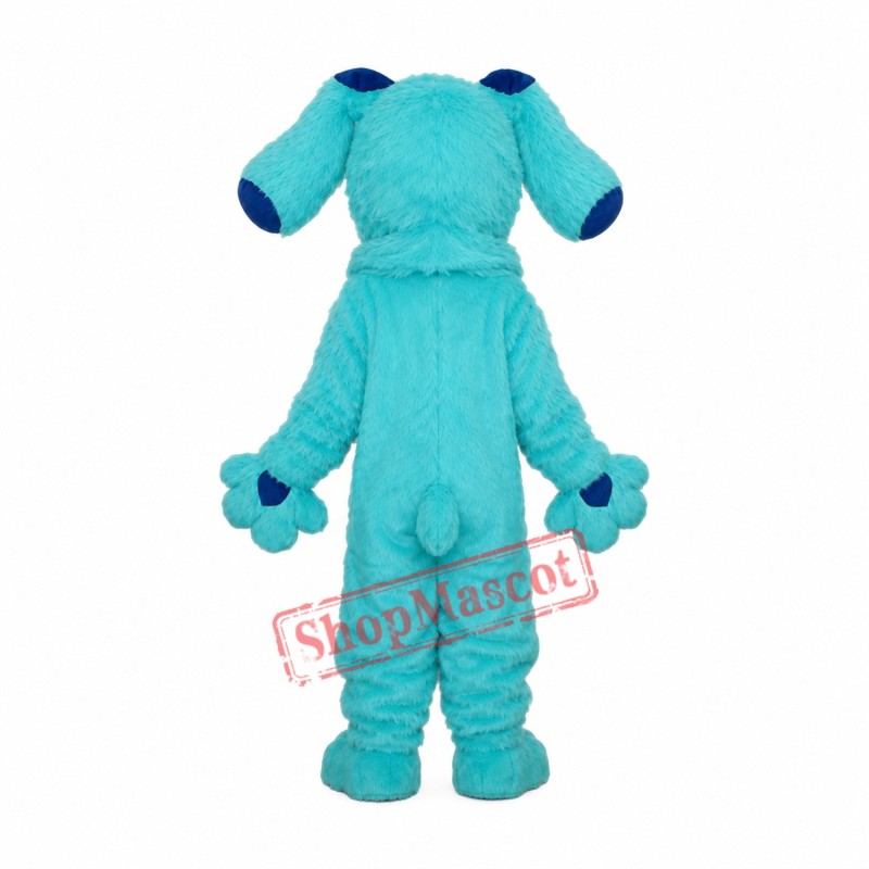 2nd Version Long Hair Blue Dog Mascot Adult Costume Free Shipping 2nd Version Long Hair Blue Dog Mascot Adult Costume Free Shipping