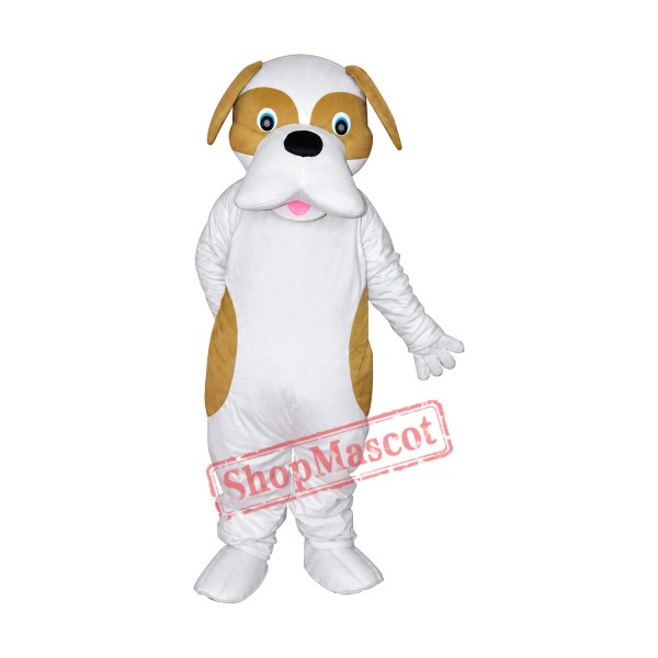Brown and White Dog Adult Mascot Costume Free Shipping